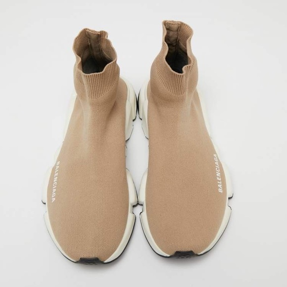 Balenciaga women Beige Speed Sneakers